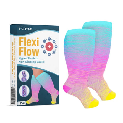 Fivfivgo™ FlexiFlow Hyper Stretch Non Binding Socks